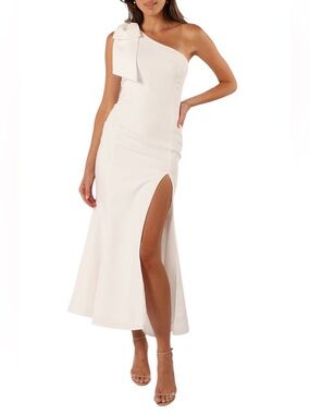 Petal & Pup Charmed One Shoulder Midi Dress